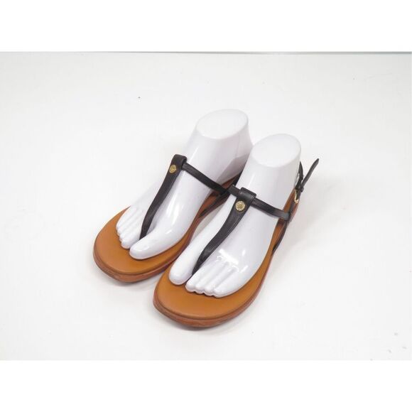 Cole Haan Flora Black Leather Adjustable Toe Sandals Slingback Women 7 - Picture 3 of 9